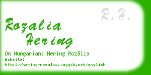 rozalia hering business card