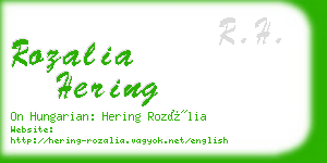 rozalia hering business card